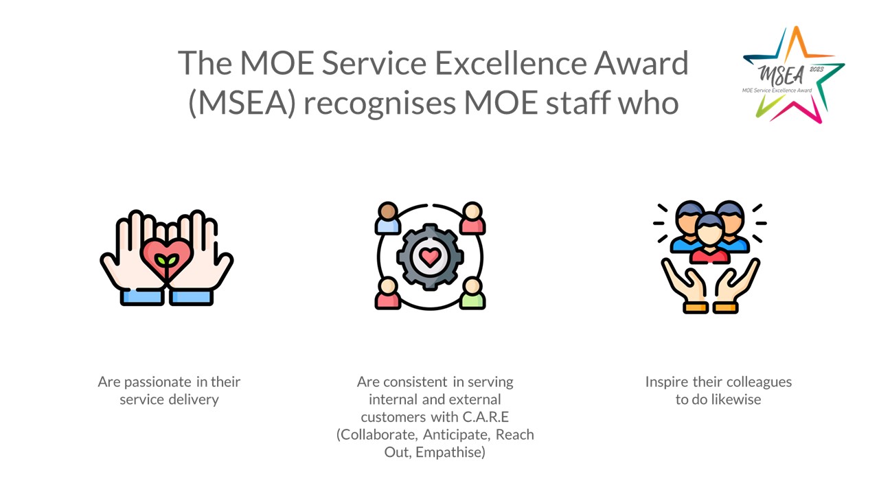 MOE Service Excellence Award 2023
